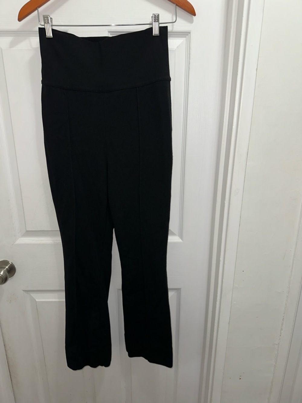 M.M. Lafleur The Allyn Kick Flare Black Women’s Ponte Pants